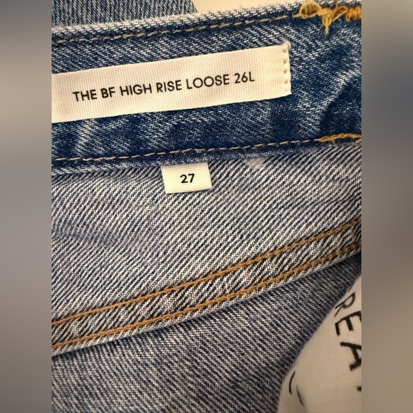 Denim Forum Aritzia the bf high rise loose 26L EUC - Picture 6 of 8